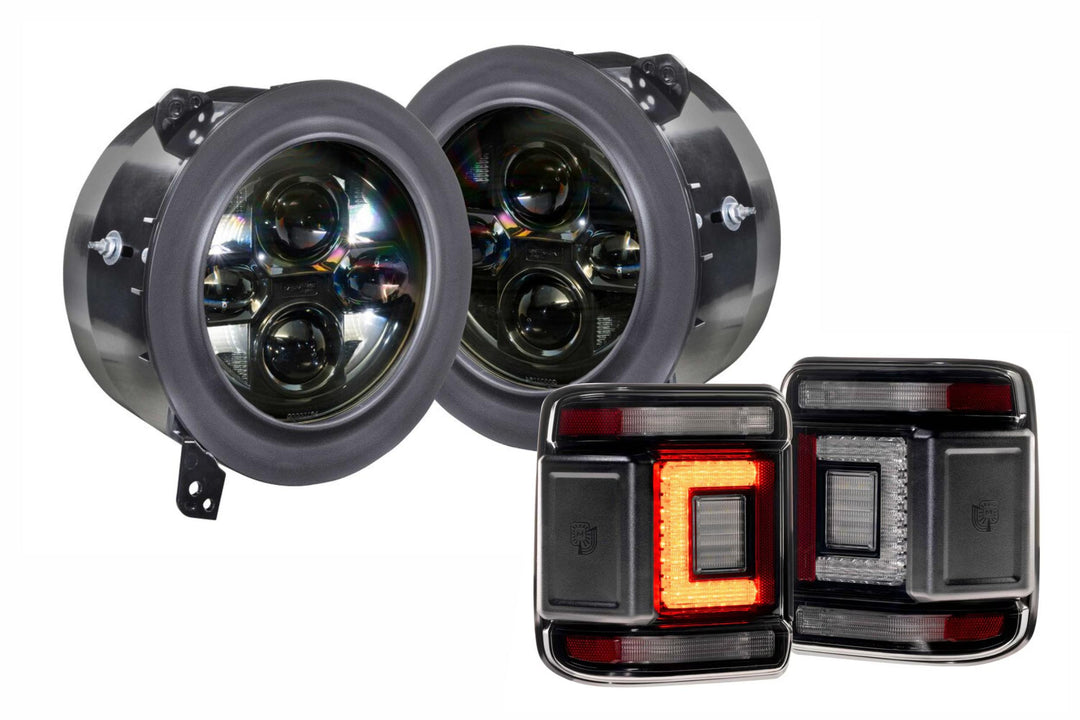 2018+ Jeep Wrangler JL Sealed7 Heads and Smoked Tails-HEADTAILKIT170-1