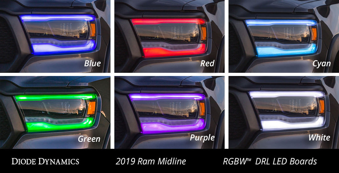 2019-2023 Ram 1500 Midline Multicolor LED Boards Diode Dynamics-dd2255