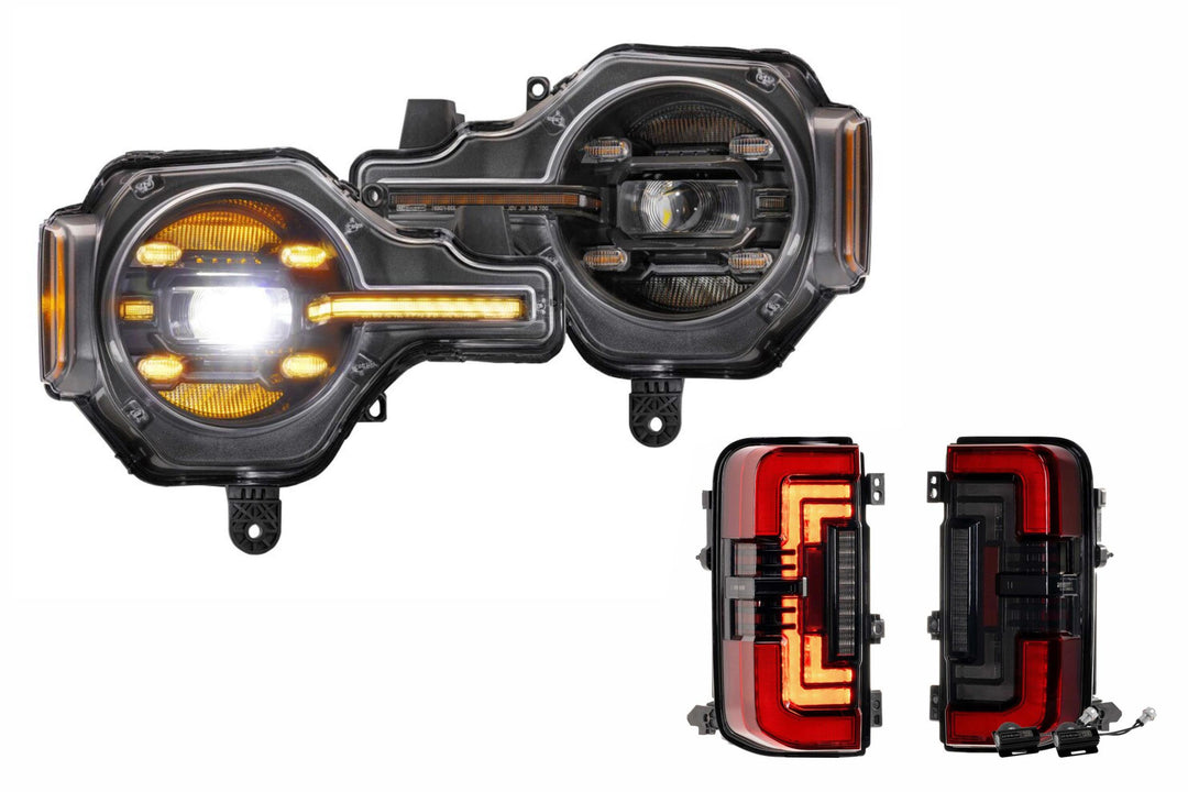 2021+ Bronco Amber DRL Heads and Red Tails-HEADTAILKIT156-1