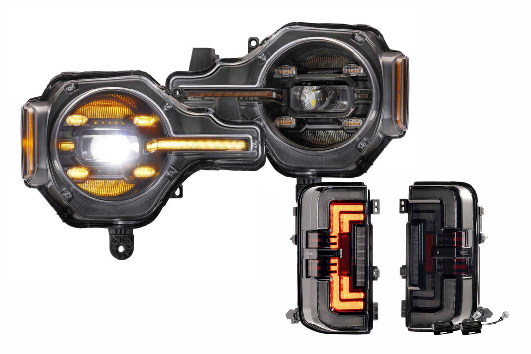 2021+ Bronco Amber DRL Heads and Smoked Tails-HEADTAILKIT155-1