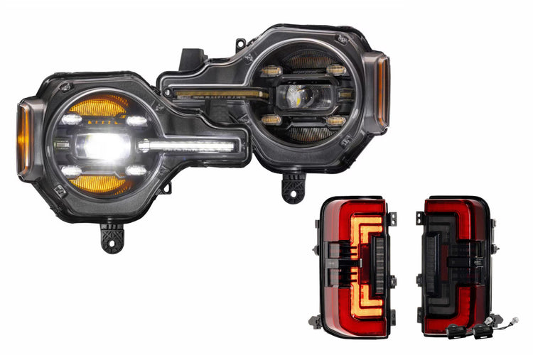2021+ Bronco White DRL Heads and Red Tails-HEADTAILKIT154-1