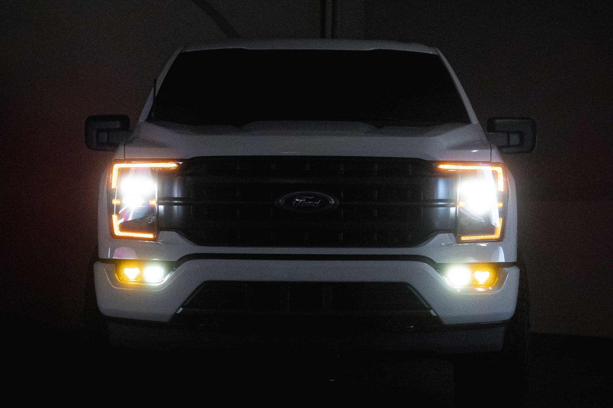 21-23 F-150 (OE Halogen) Morimoto 4Banger LED Fog Light Kit-9