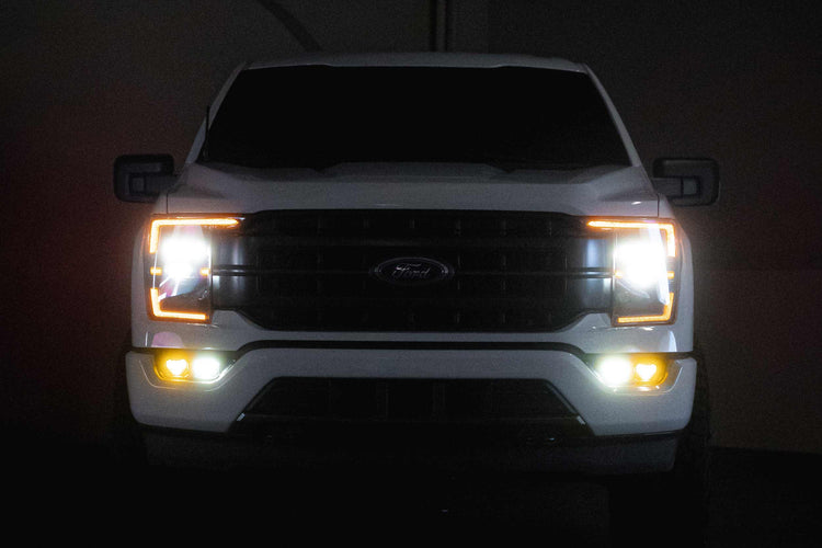 21-23 F-150 (OE Halogen) Morimoto 4Banger LED Fog Light Kit-9
