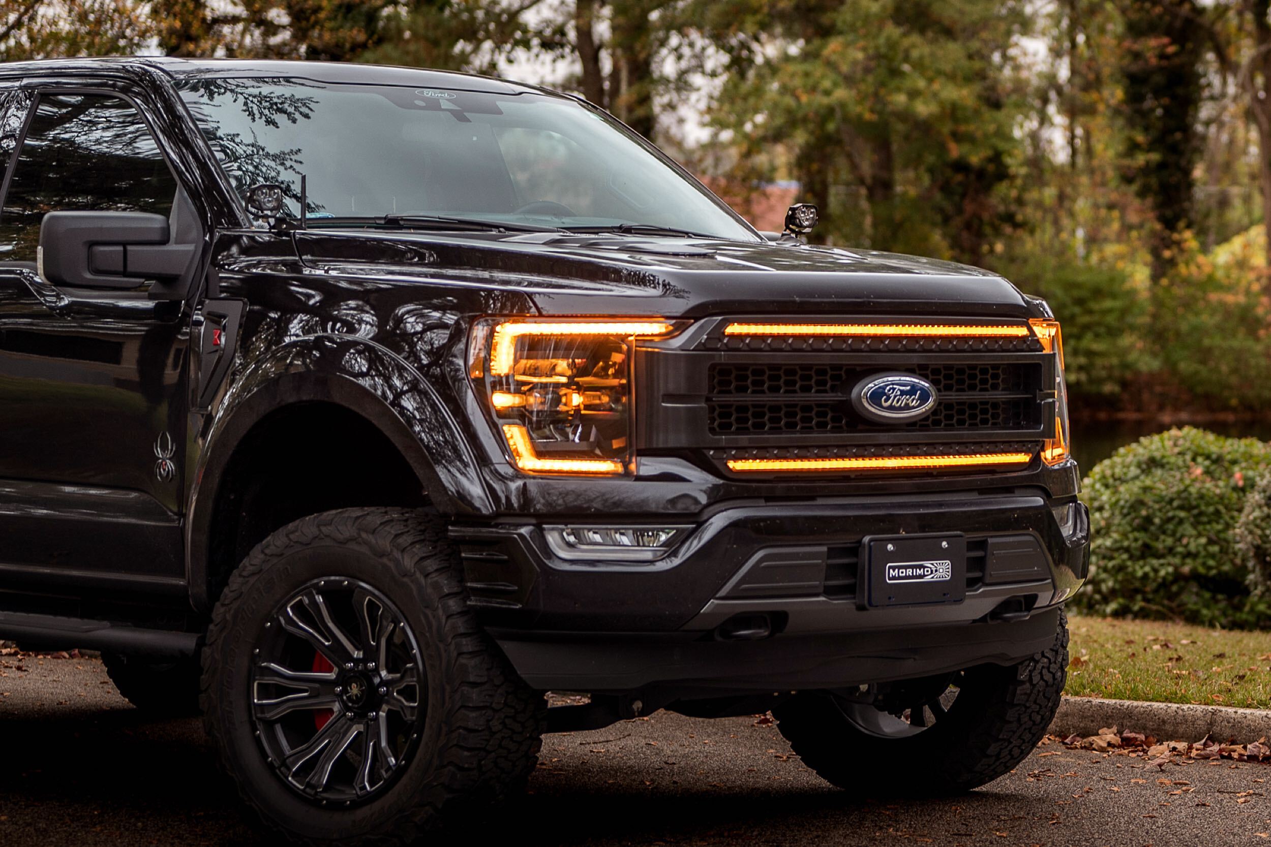 21-23 Ford F-150 Amber DRL Heads and Smoked Tails-3