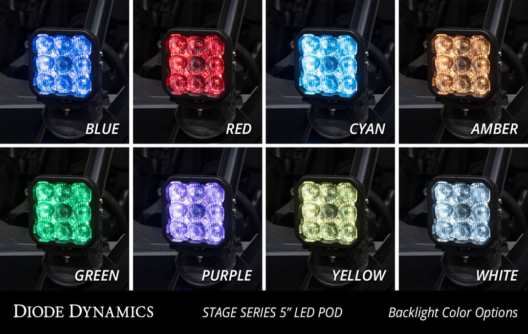Diode Dynamics Stage Series A-Pillar Pod Kit for 2019-2024 Honda Talon
