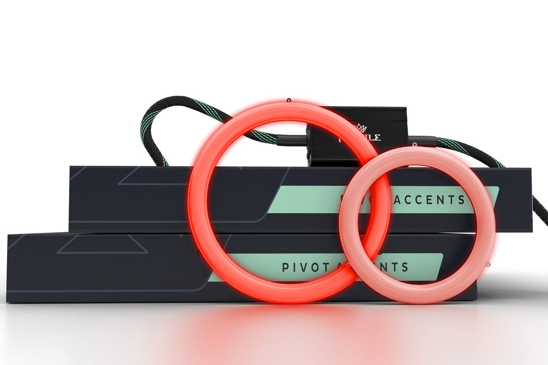 80mm: Profile Pivot Ring w/ Driver (Dual Red)-LED232