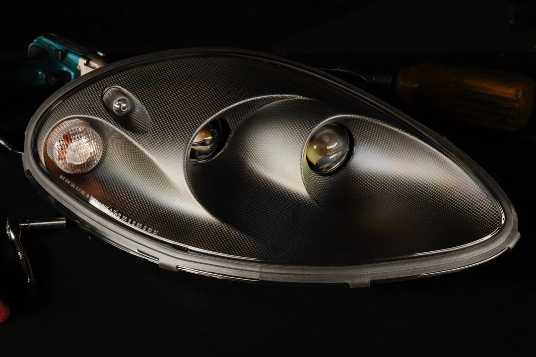 Founders Headlights: Ferrari 360 (LHD/Carbon Fiber)