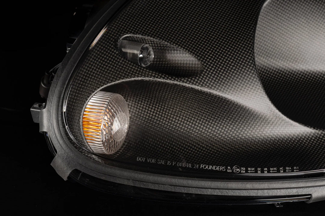 Founders Headlights: Ferrari 360 (LHD/Carbon Fiber)