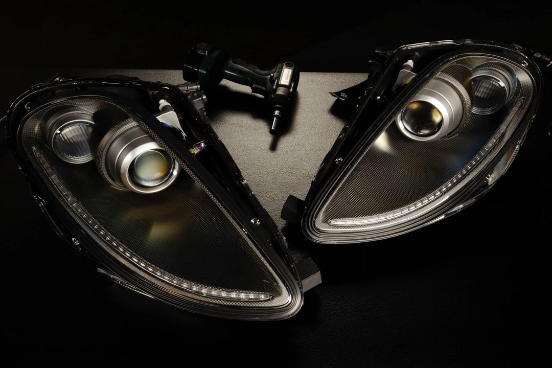 Founders Headlights: Ferrari 430 (LHD/Carbon Fiber/16M Spec)