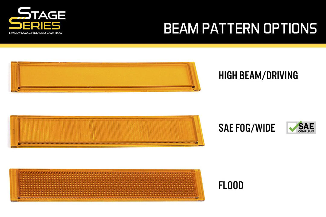 Amber Outer Lens for Stage Series Light Bars Diode Dynamics (previous generation)-1