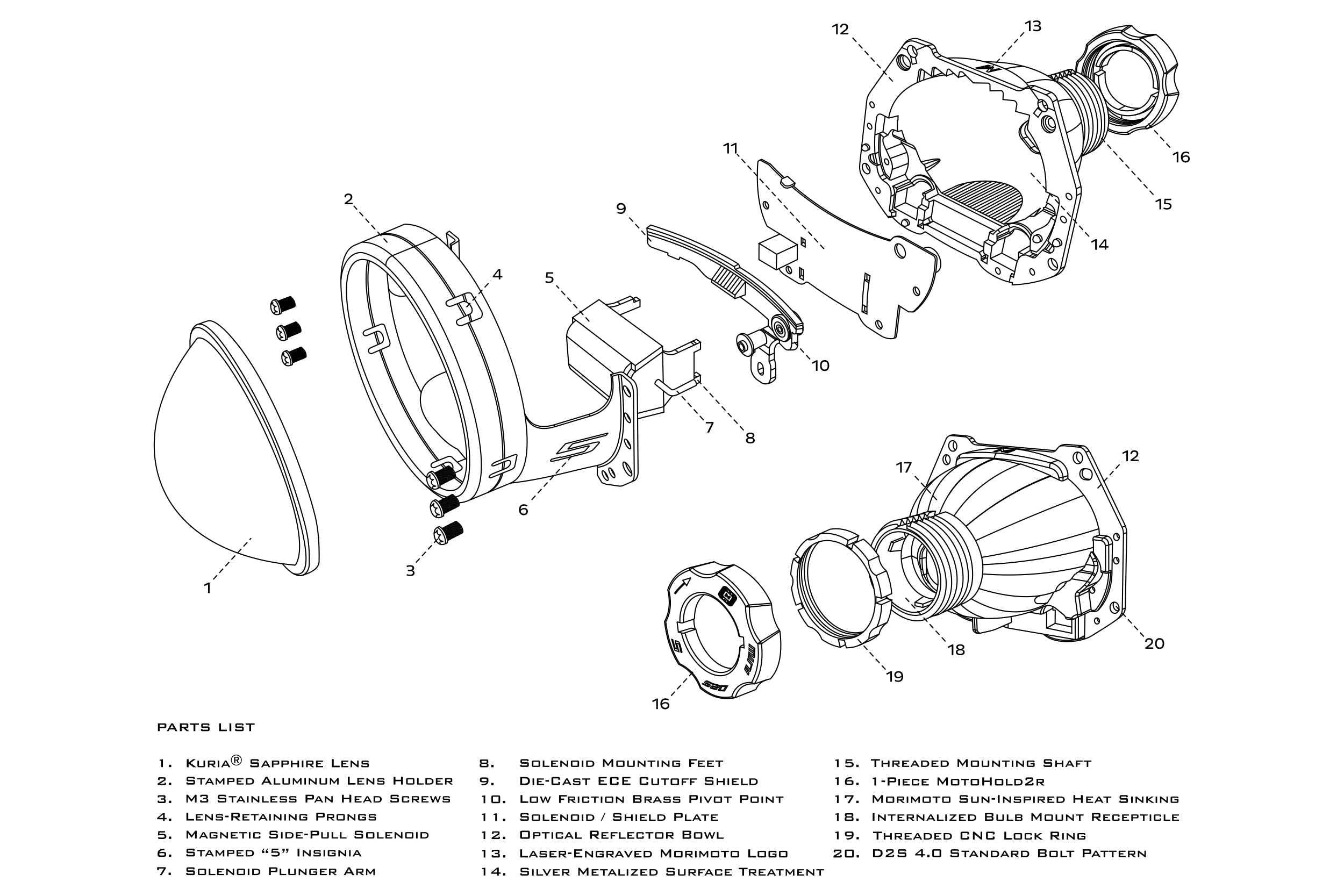 Bi-Xenon: Morimoto Mini D2S 5.0: (Round Lens/LHD)-9
