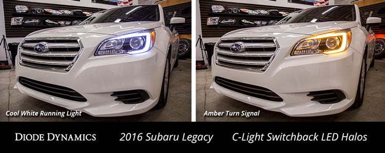 C-Light Switchback LED Halos for 15-17 Subaru Legacy/Outback Diode Dynamics-dd2220