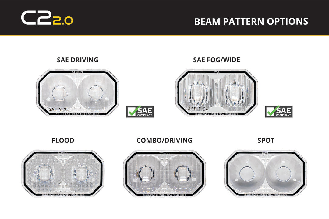 C2 2.0 Lens SAE Fog/Wide Clear-4