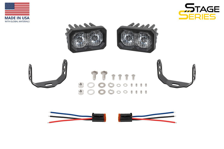 C2 2.0 Stage Series 2 inch White LED Pod Standard (pair)-1