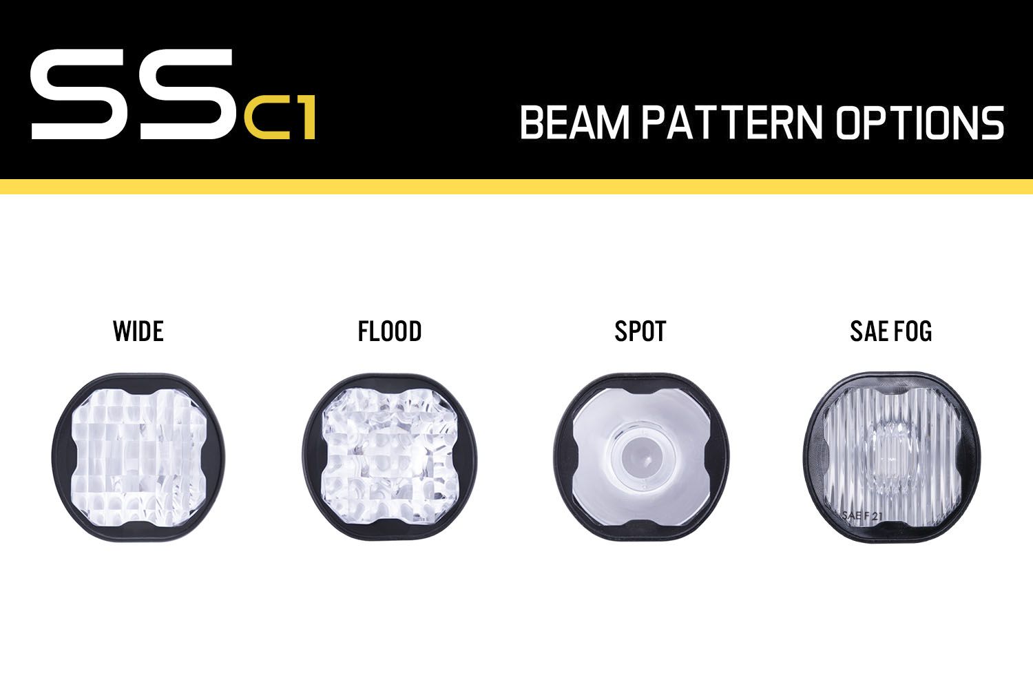 Clear Lens for SSC1 Stage Series C1 Pods (one) Diode Dynamics-