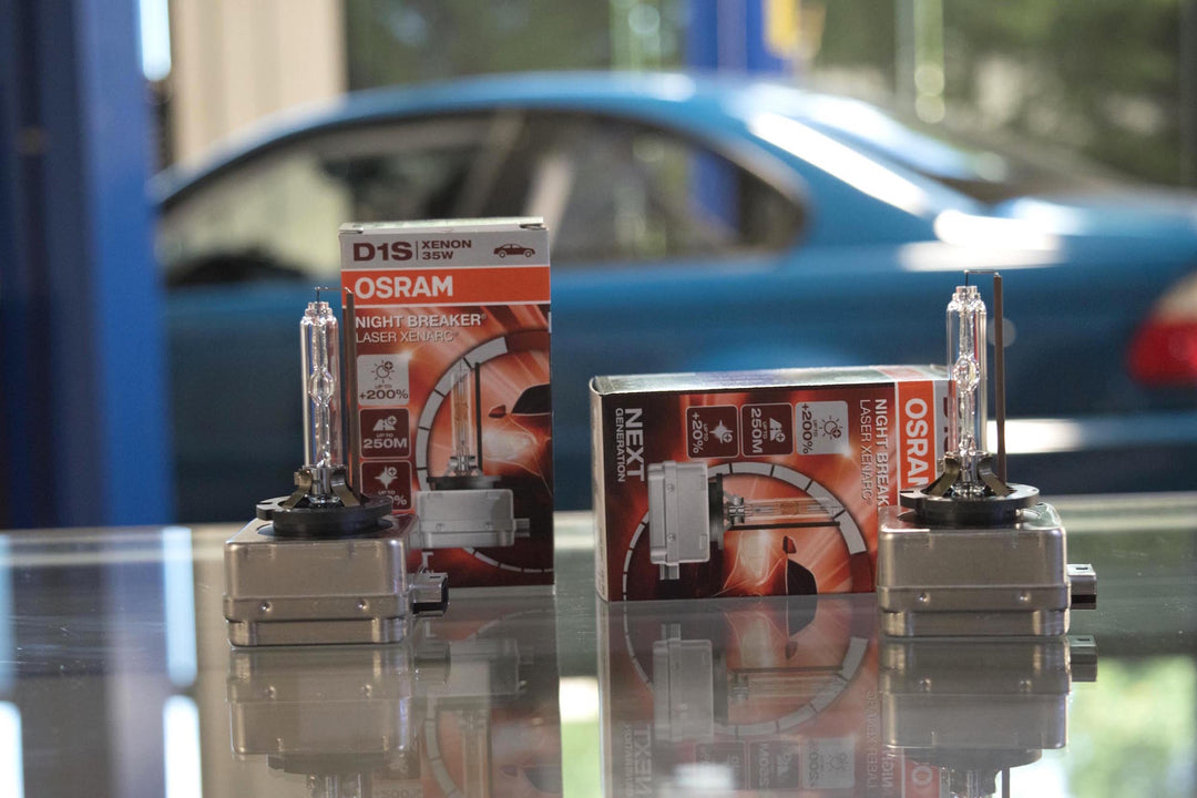 OSRAM Xenarc Night Breaker Laser D1S Xenon Car Headlight Bulbs (Twin) :  : Car & Motorbike