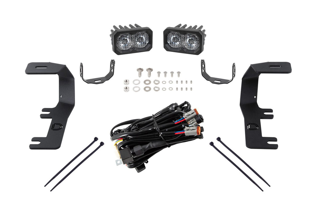 Stage Series Backlit Ditch Light Kit for 2014-2019 Chevrolet Silverado 1500