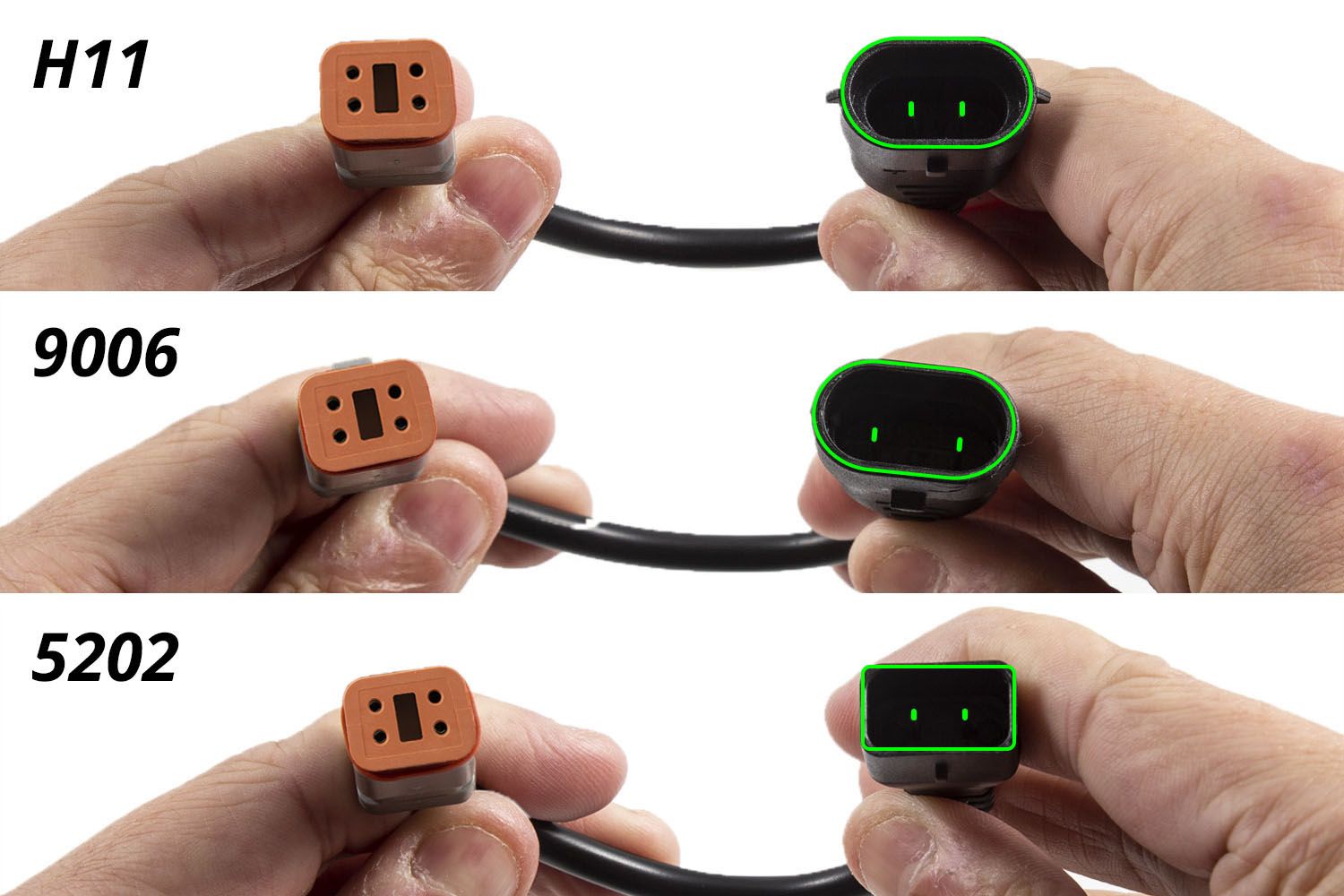 Deutsch DT Adapter Wires w/ Backlight Tap (pair)-