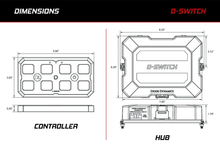 Diode Dynamics D-Switch 8-Channel Switch Panel-4
