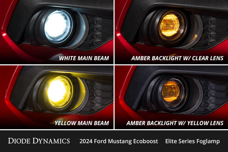 Diode Dynamics Elite Series Add-On Fog Lamp Kit for 2024 Ford Mustang-7