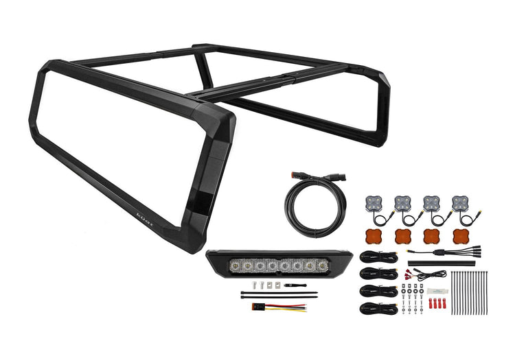 Diode Dynamics Kuat IBEX Bed Rack with SS10 Chase Light Kit-1