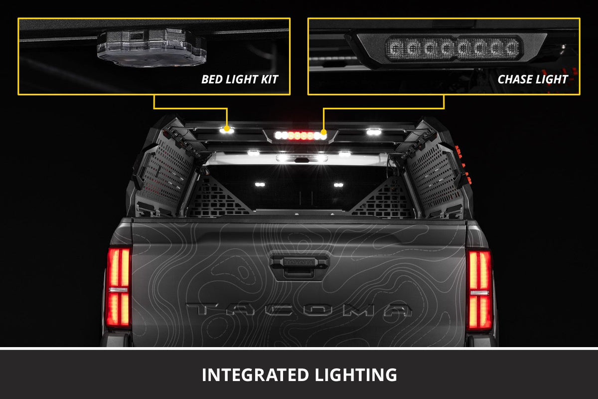 Diode Dynamics Kuat IBEX Bed Rack with SS10 Chase Light Kit-3