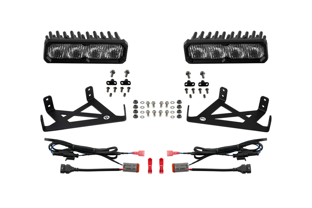 Diode Dynamics SS6 LED Fog Light Kit for 2020-2022 Ford Super Duty (w/ LED Fog Lights)-DD8846-1