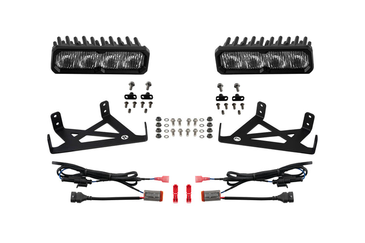 Diode Dynamics SS6 LED Fog Light Kit for 2020-2022 Ford Super Duty (w/ LED Fog Lights)-DD8846-1
