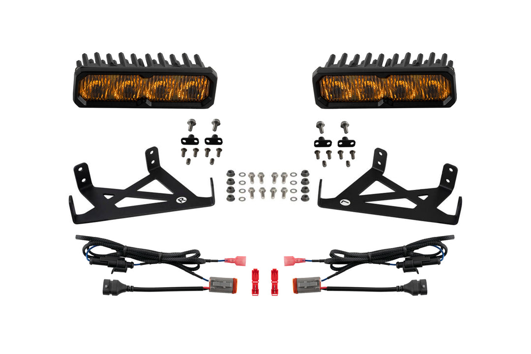 Diode Dynamics SS6 LED Fog Light Kit for 2020-2022 Ford Super Duty (w/ LED Fog Lights)-DD8847-2