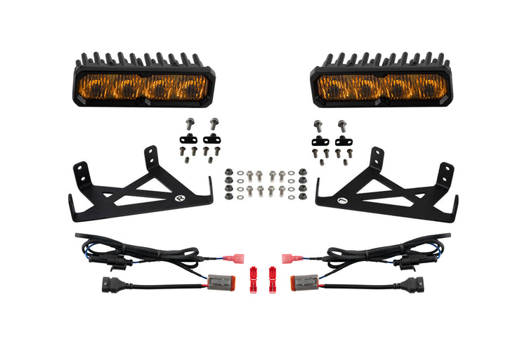 Diode Dynamics SS6 LED Fog Light Kit for 2020-2022 Ford Super Duty (w/ LED Fog Lights)-DD8847-2