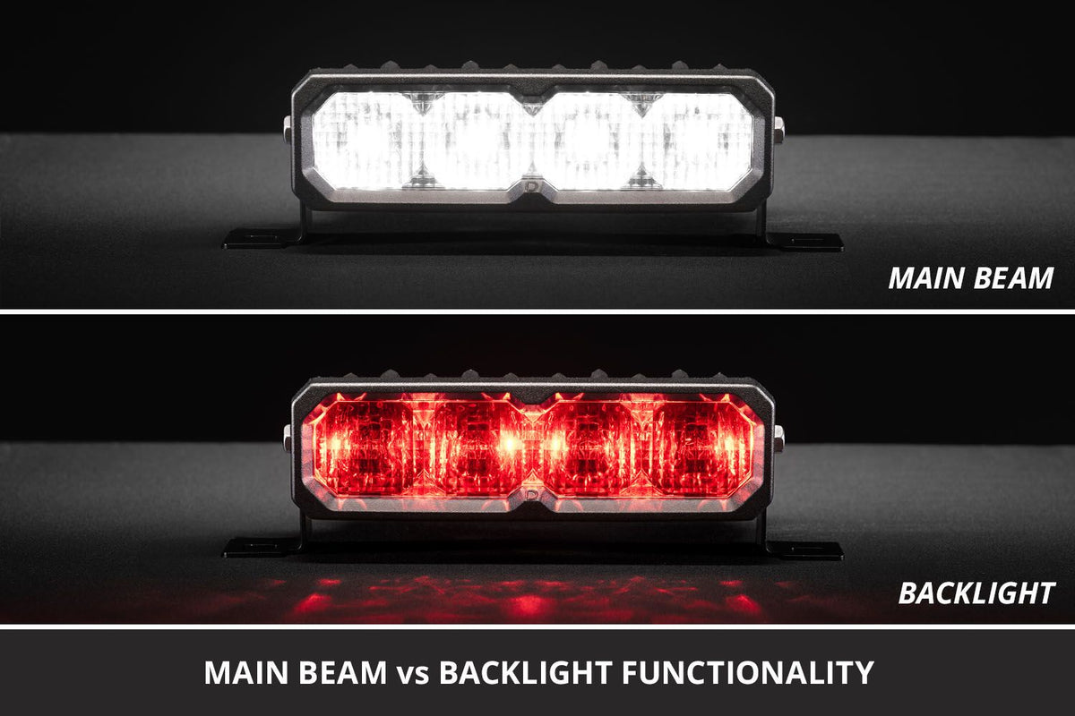 Diode Dynamics SS6 White Flush Mount LED Light Bar (pair)-5
