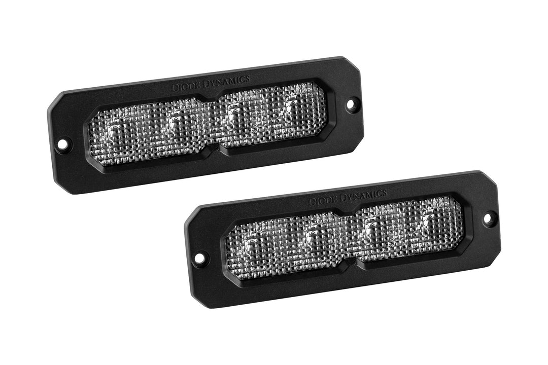 Diode Dynamics SS6 White Flush Mount LED Light Bar (pair)-DD8168P-1
