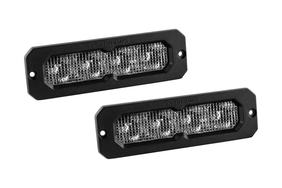 Diode Dynamics SS6 White Flush Mount LED Light Bar (pair)-DD8170P-2