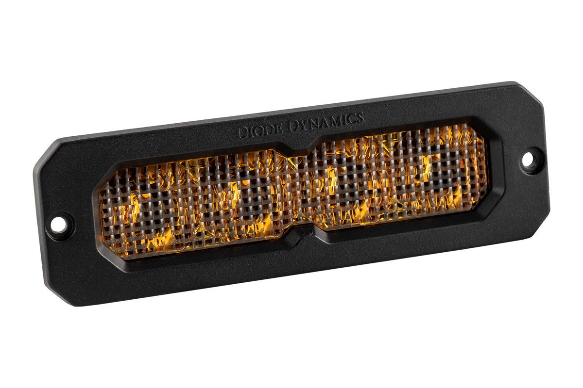 Diode Dynamics SS6 Yellow Flush Mount LED Light Bar (one)-DD8171S-2