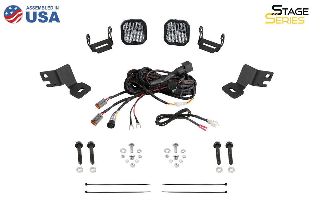 Diode Dynamics Stage Series A-Pillar Pod Kit for 2021-2024 Polaris RZR Trail-DD8080-ssdtch-4704-3