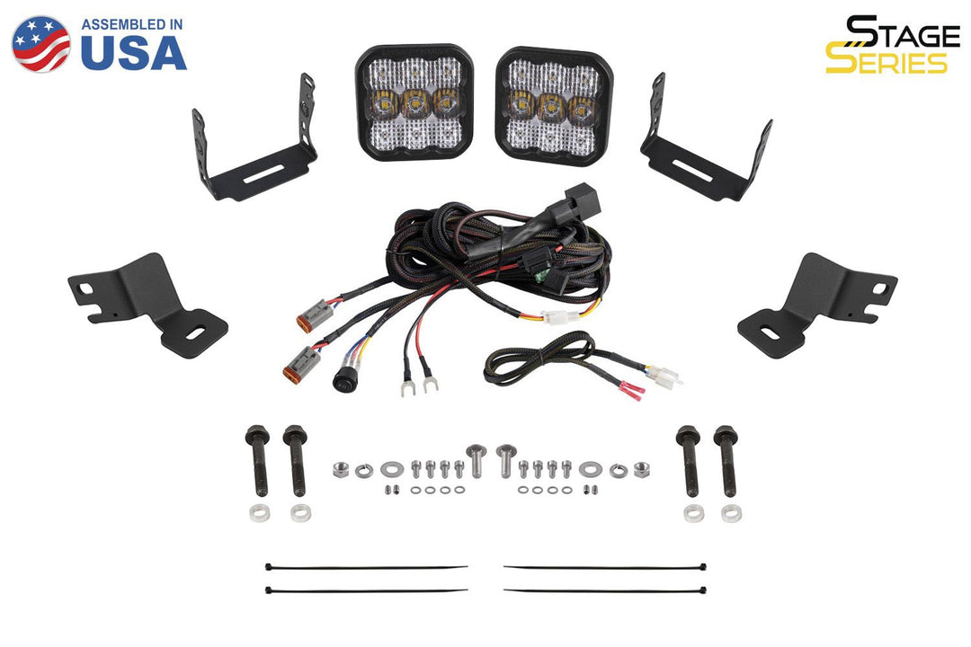 Diode Dynamics Stage Series A-Pillar Pod Kit for 2021-2024 Polaris RZR Trail-DD8084-ssdtch-4704-5