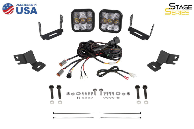 Diode Dynamics Stage Series A-Pillar Pod Kit for 2021-2024 Polaris RZR Trail-DD8084-ssdtch-4704-5