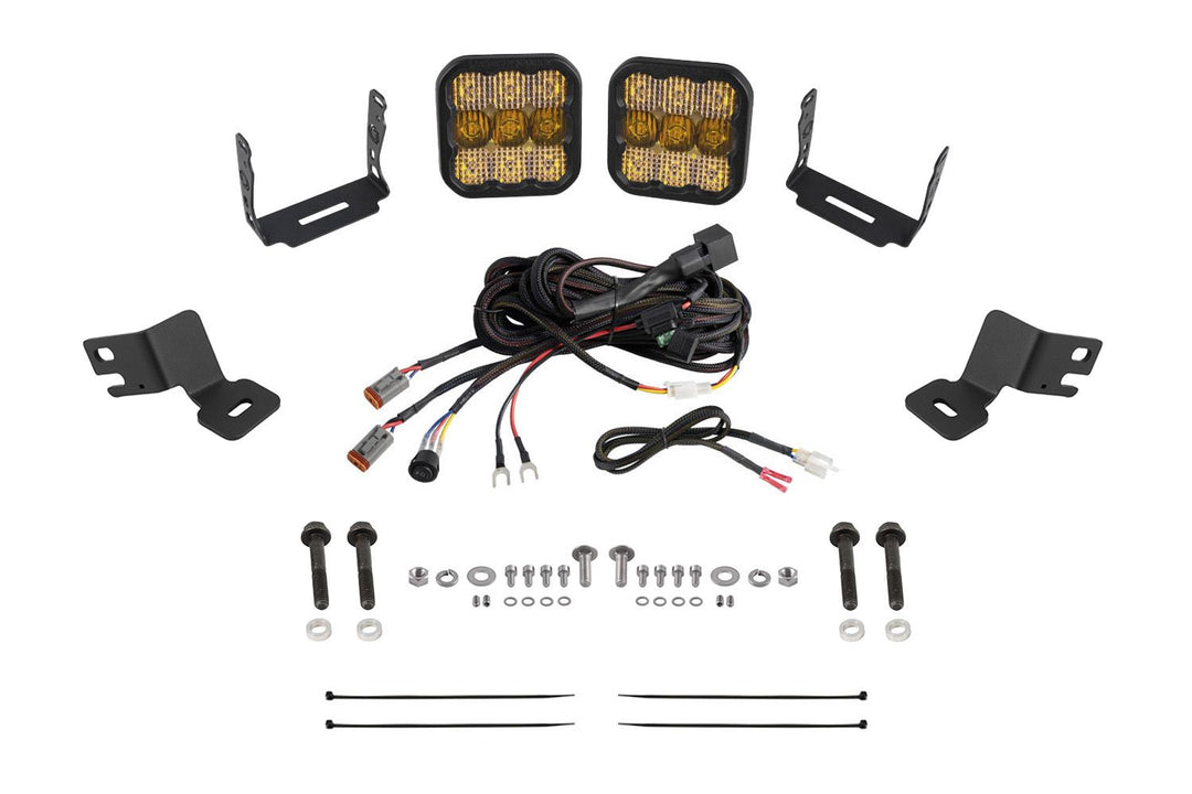 Diode Dynamics Stage Series A-Pillar Pod Kit for 2021-2024 Polaris RZR Trail-DD8085-ssdtch-4704-6