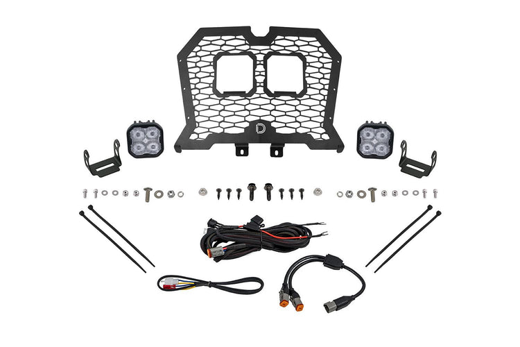 Diode Dynamics Stage Series LED Grille Kit for 2021-2024 Polaris RZR Trail-DD8073-ss3grl-4704-1