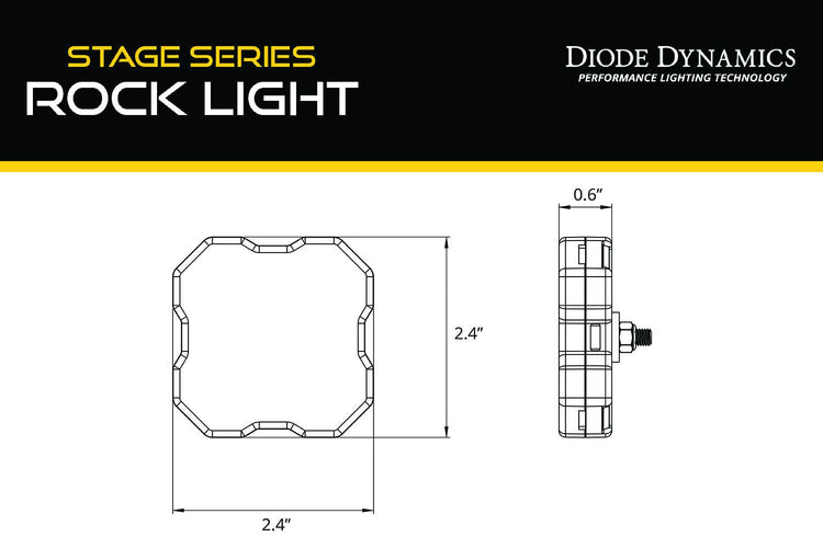 Diode Dynamics Stage Series Rock Light Installer Kit for 2019-2024 Honda Talon-4