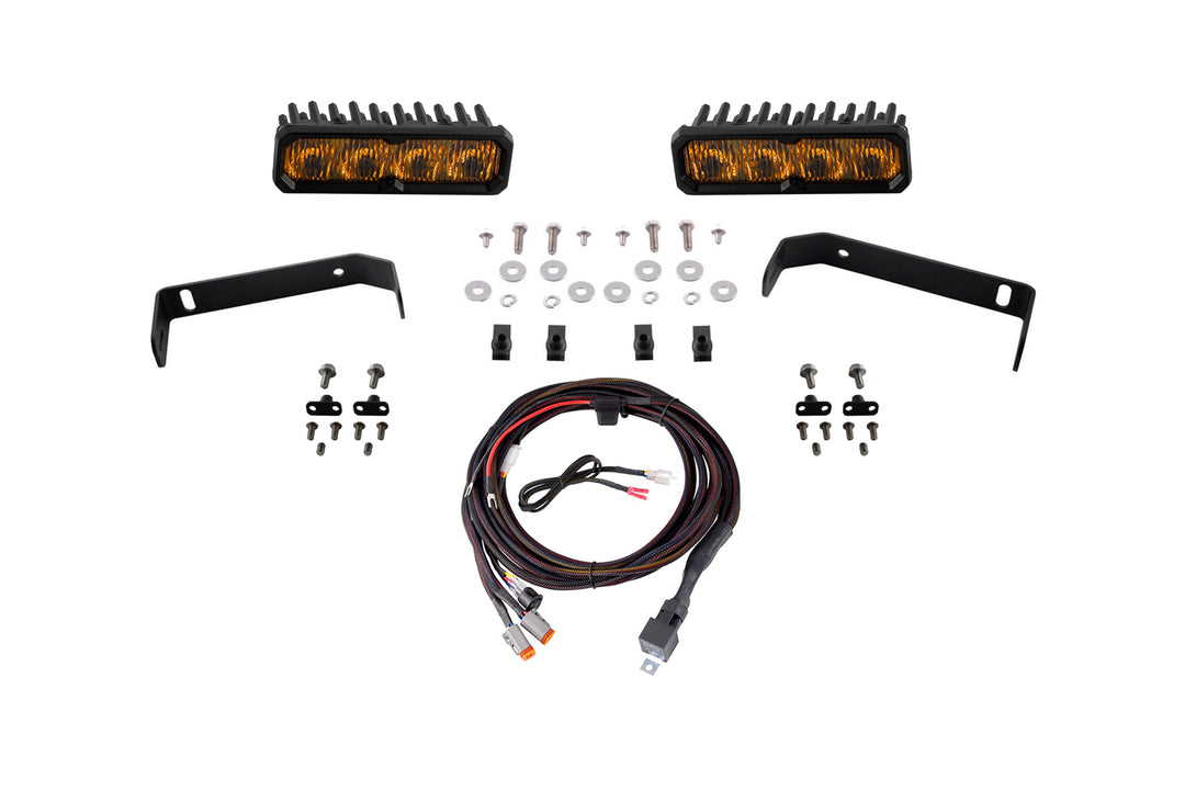 Diode Dynamics Stage Series SS6 Driving Light Kit for 2019-2021 Ford Ranger-DD8872-4
