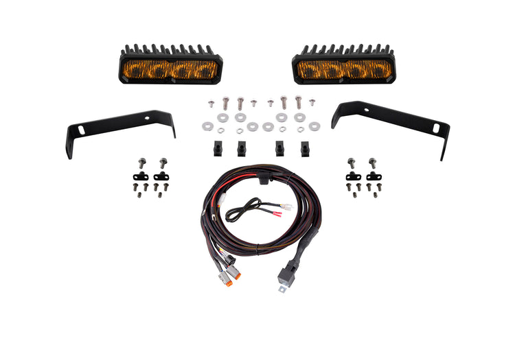 Diode Dynamics Stage Series SS6 Driving Light Kit for 2019-2021 Ford Ranger-DD8872-4