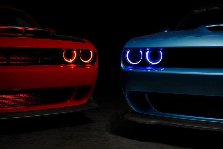 Dodge Challenger (15-23 / RGB / Set): Morimoto XRGB LED Headlights-1