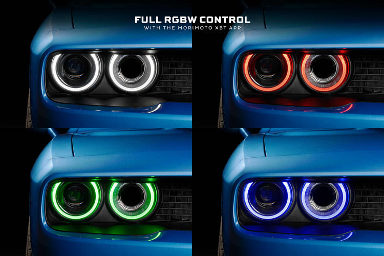 Dodge Challenger (15-23 / RGB / Set): Morimoto XRGB LED Headlights-10