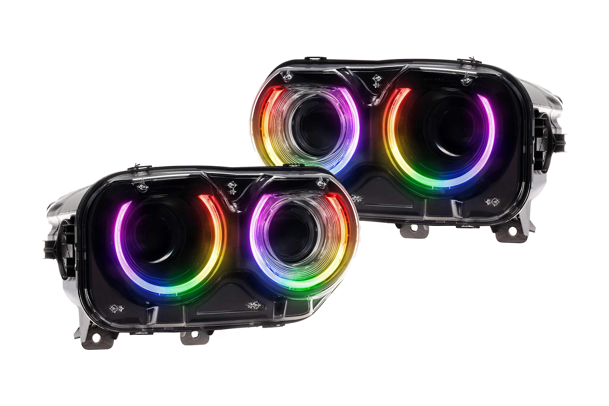 Dodge Challenger (15-23 / RGB / Set): Morimoto XRGB LED Headlights-2
