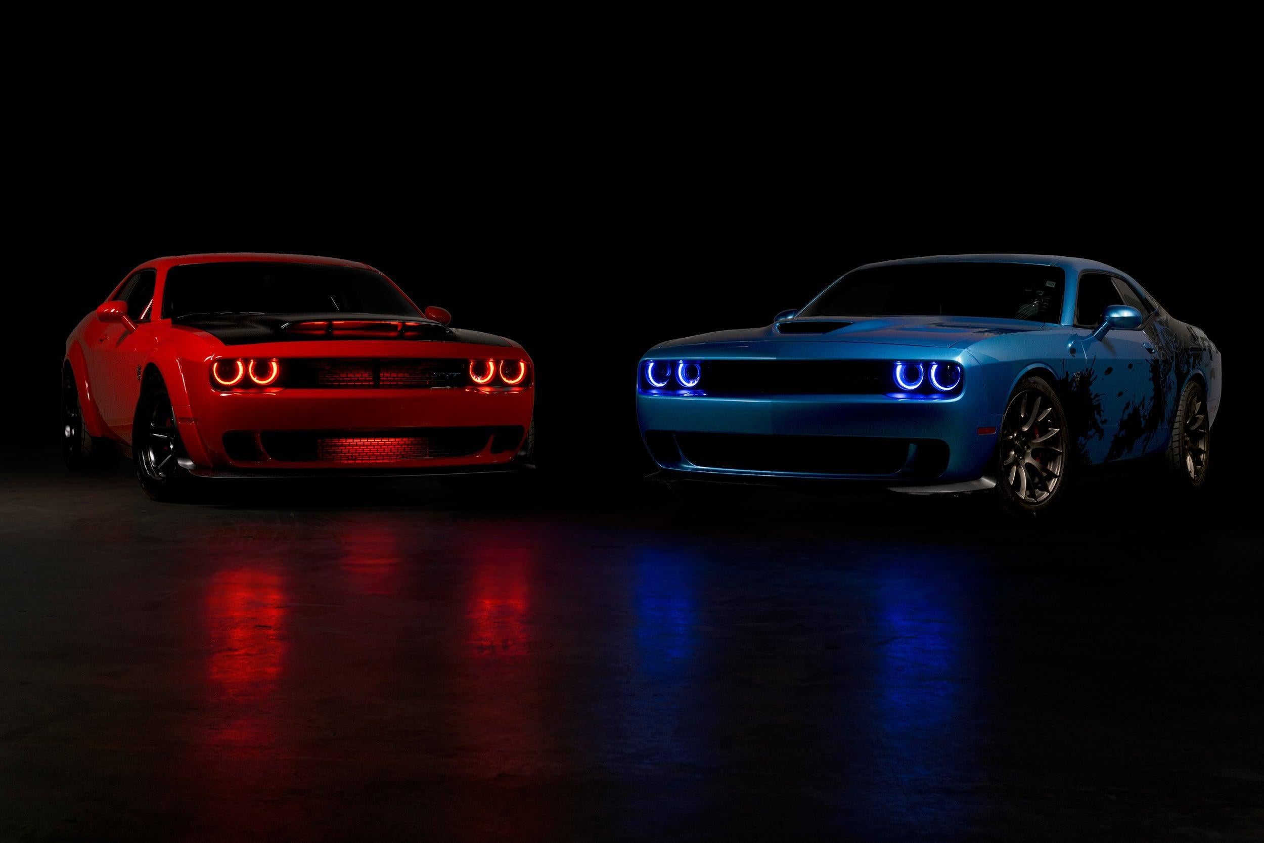 Dodge Challenger (15-23 / RGB / Set): Morimoto XRGB LED Headlights-4