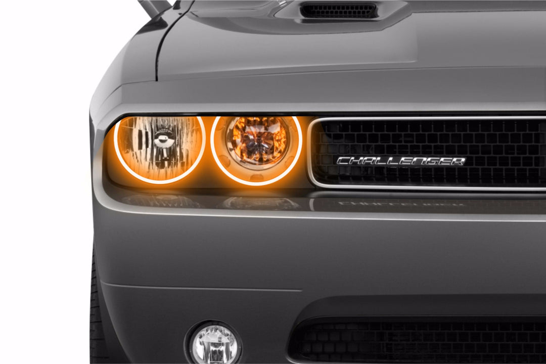 Dodge Challenger w/o OEM HID (08-14): Profile Prism Fitted Halos (Kit)-EDC01081