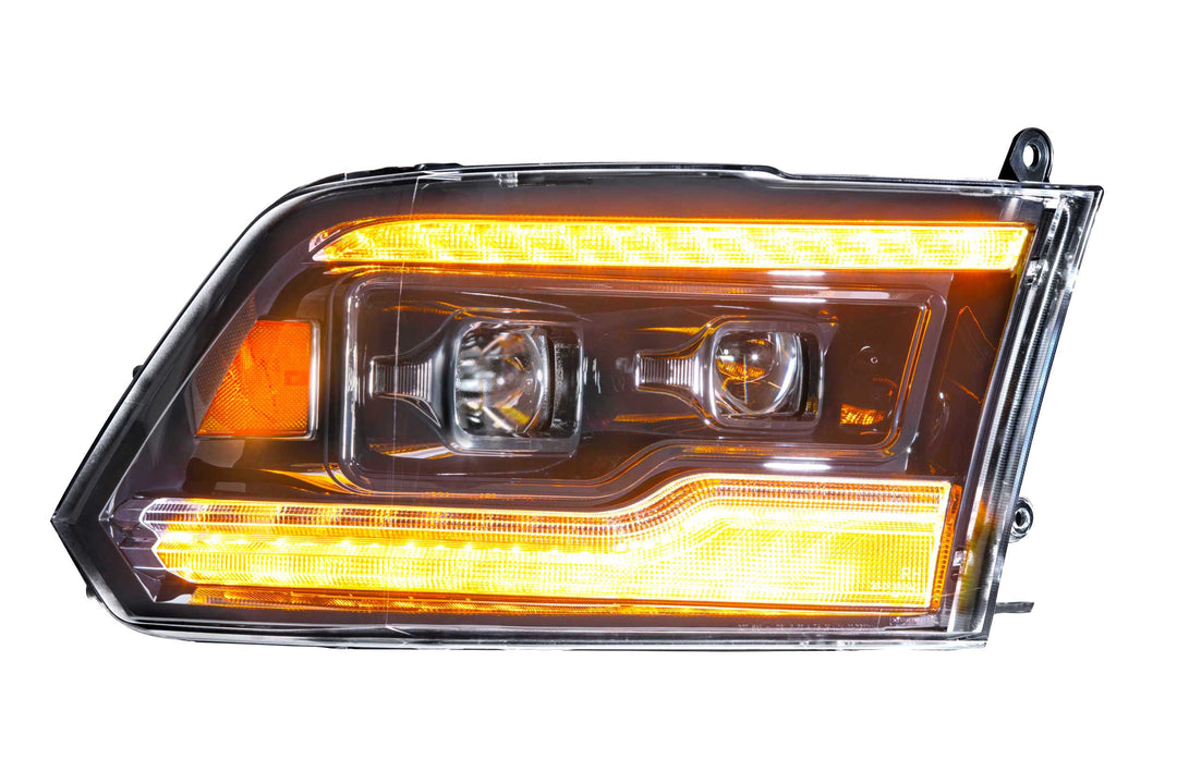 Dodge Ram (09-18): Morimoto XB LED Headlights (Amber DRL)-LF520-A-ASM