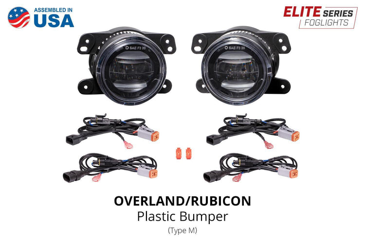 Elite Series Fog Lamps for 2020+ Jeep JT Gladiator Overland/Rubicon w/ Plastic Bumper (pair)-6