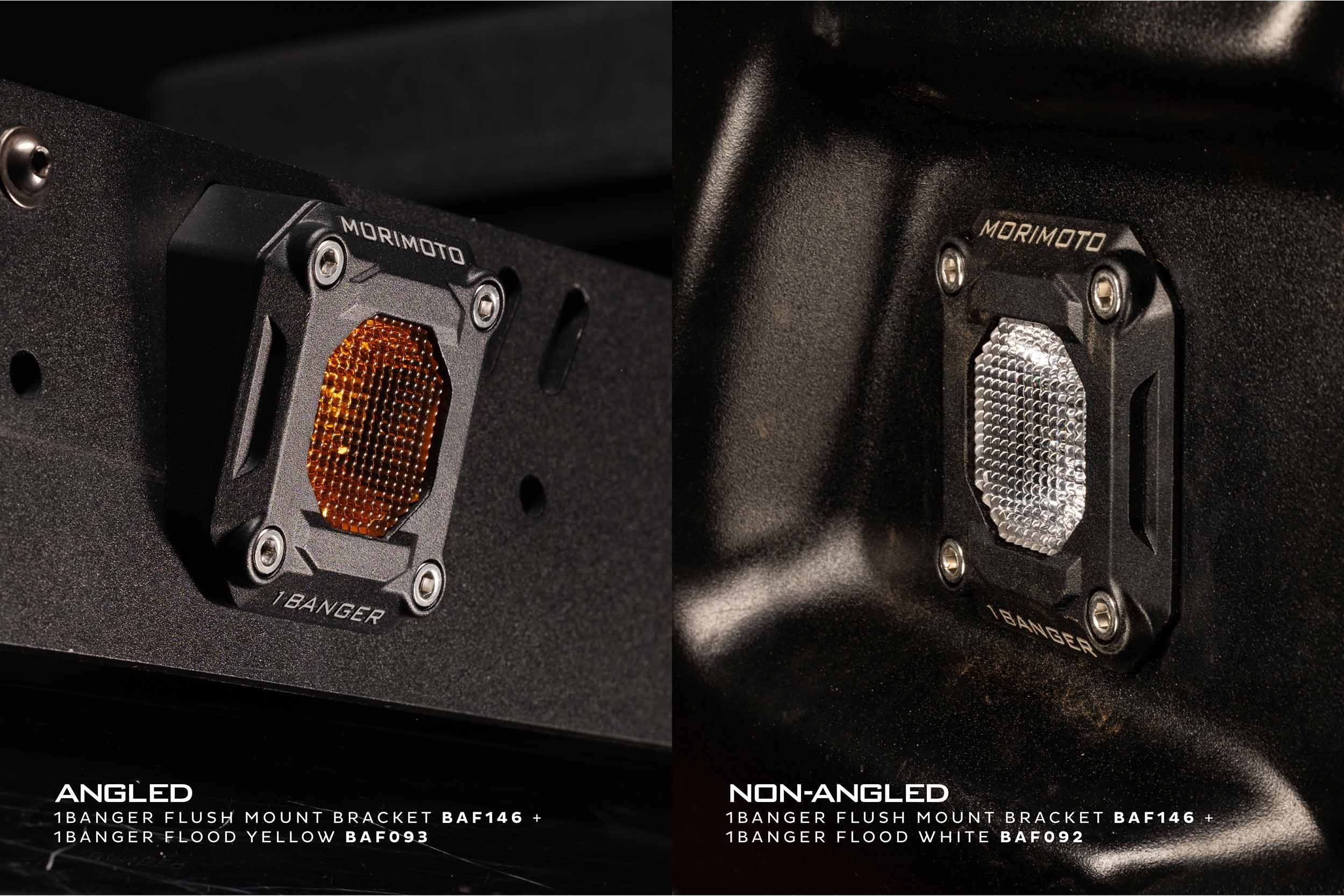 Flush or Angled Mounting Kit: Morimoto 1Banger-10